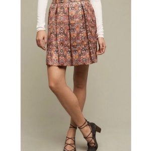 Anthropologie Maeve Pleated Skirt